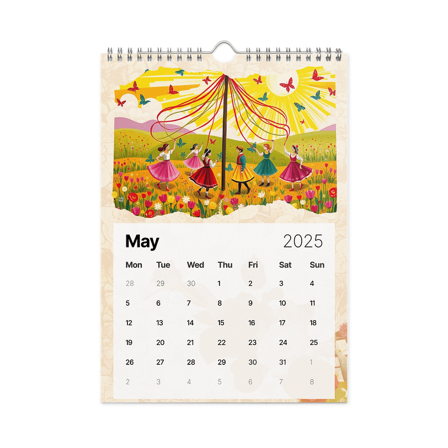 FOLK ART WALL CALENDAR 2026 product image (10)