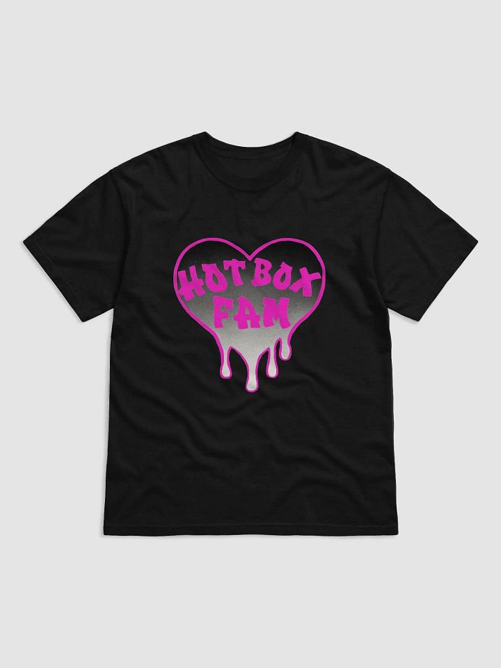 HOT BOX FAM PINK & BLACK OMBRE LOGO TEE product image (9)