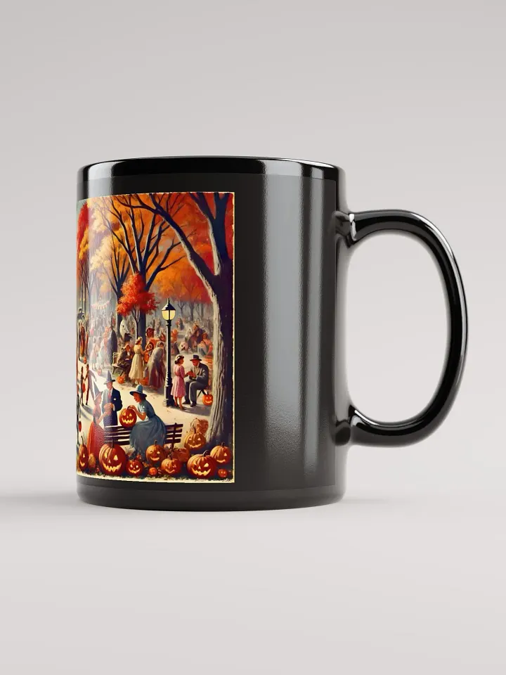 Vintage 1940s Halloween Park Scene Coffee Mug product image (2)
