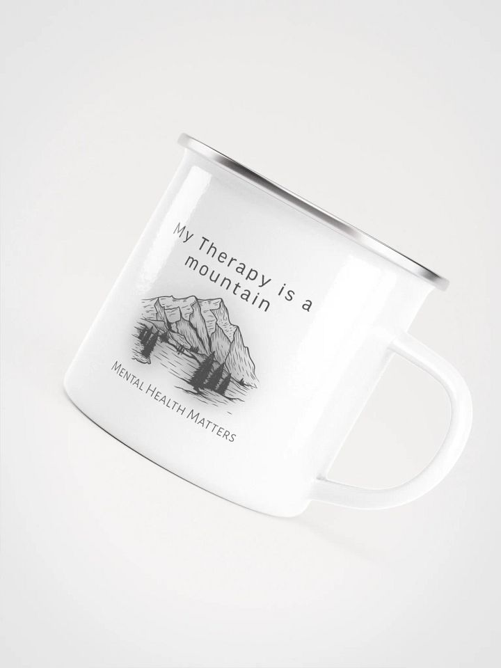 My Therapy is a mountain - Enamel mug product image (2)