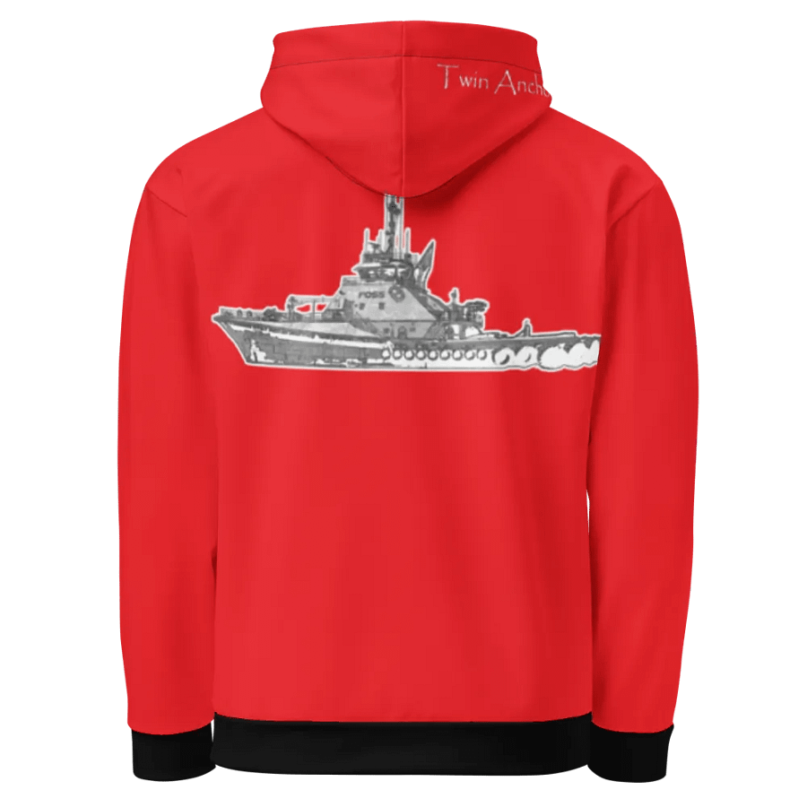 Red Foss tug Sketch Hoodie product image (1)