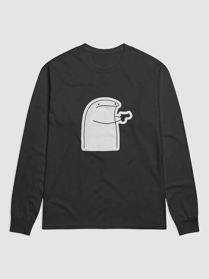 Minimalist Gunman Cartoon Long Sleeve product image (1)