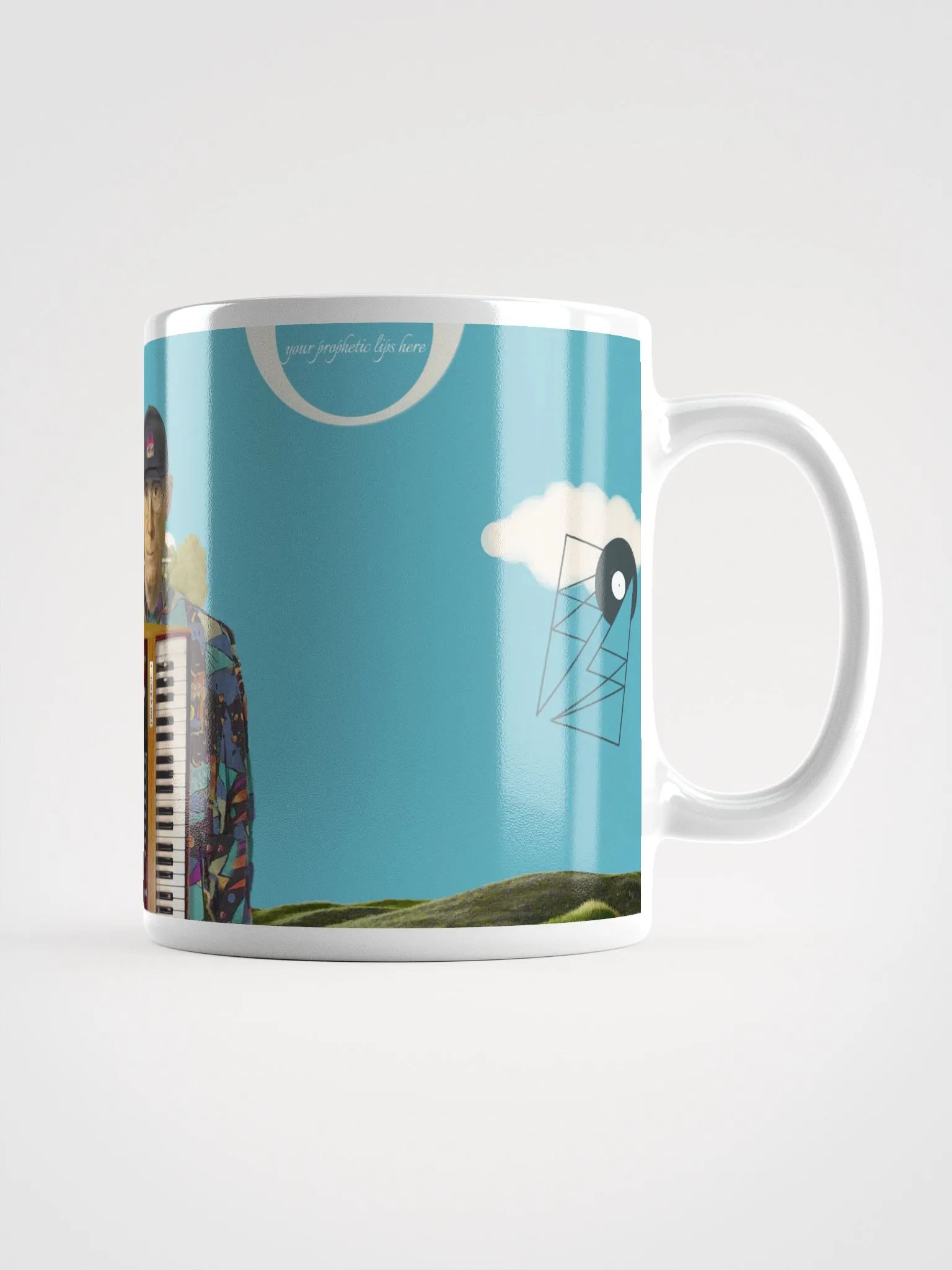 American Prophet by Frank Fonik (Sequential Prophet 5), Techno EDM Polyphonic Glossy Mug product image (2)