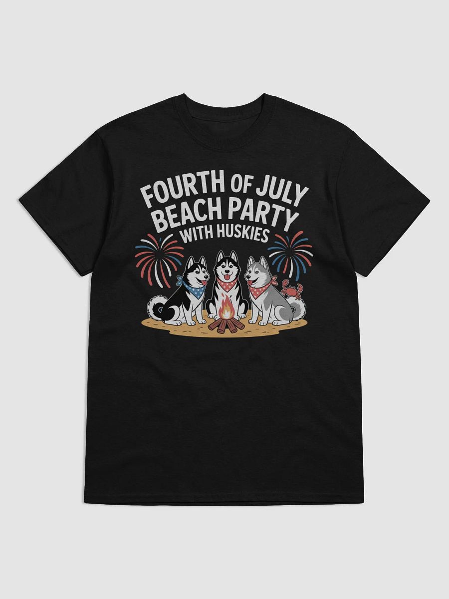Husky Beach Party Fourth of July T-Shirt product image (4)
