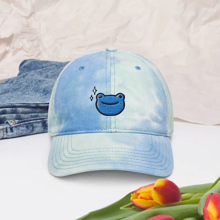 Wink Froge Embroidered Tye-Dye Dad Hat product image (8)