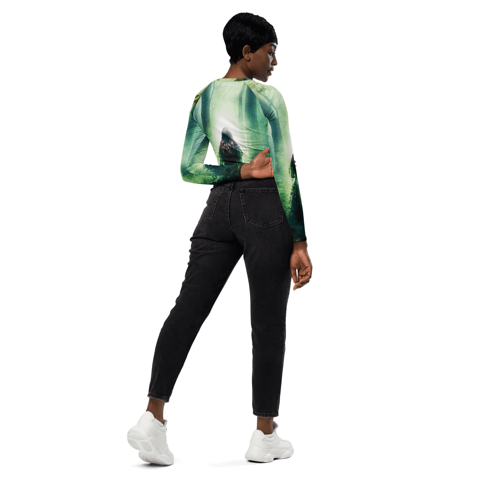 'Elven Stories - Angela Eco All-Over Print Crop Top product image (6)