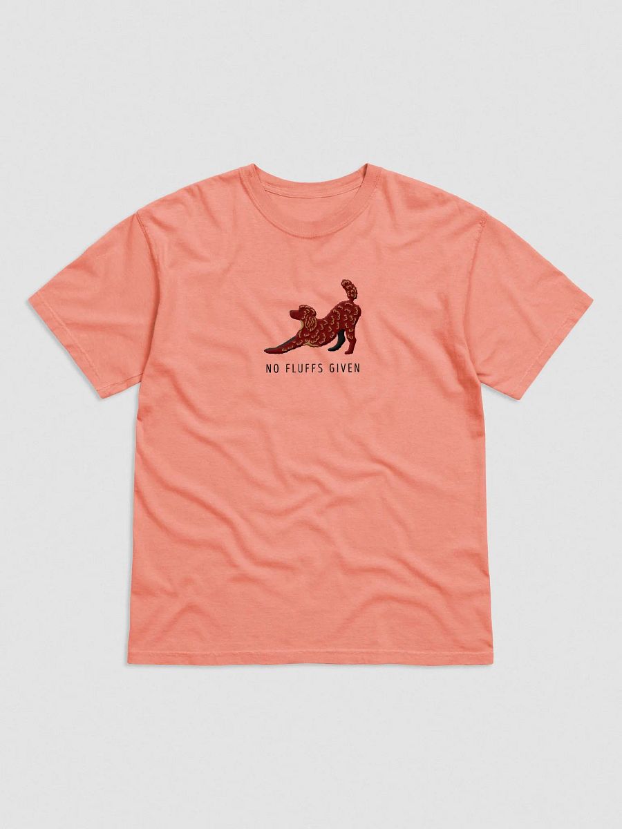 No Fluffs Given(2) T-Shirt(Embroidered) of a Standard Poodle(Chocolate) product image (4)