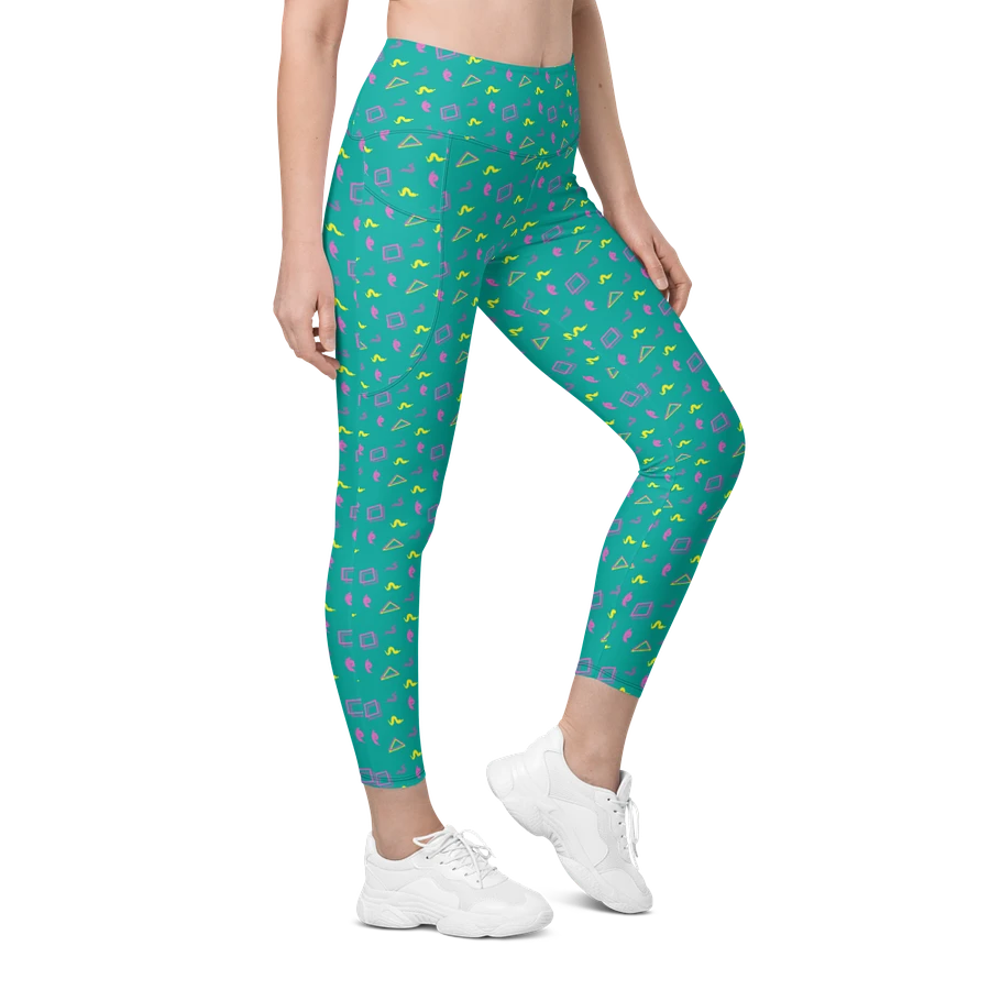 Oh Worm? teal pattern pocket leggings product image (5)