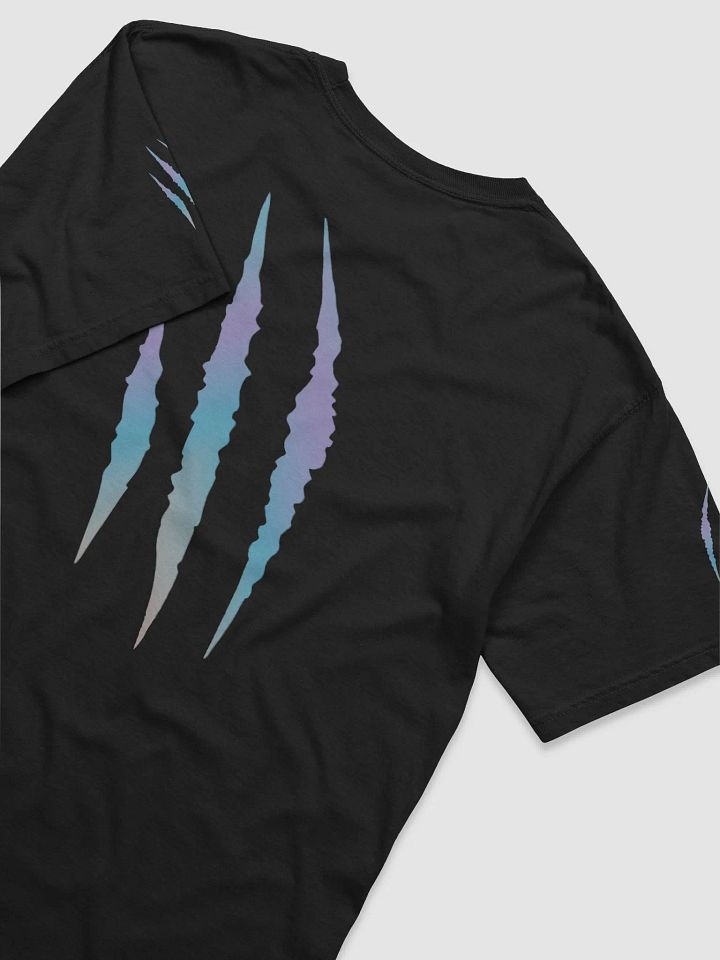"Scratch Claws Gradient" (Sky Blue/Purple/Grey) Comfort Colors Garment-Dyed Heavyweight T-Shirt product image (9)