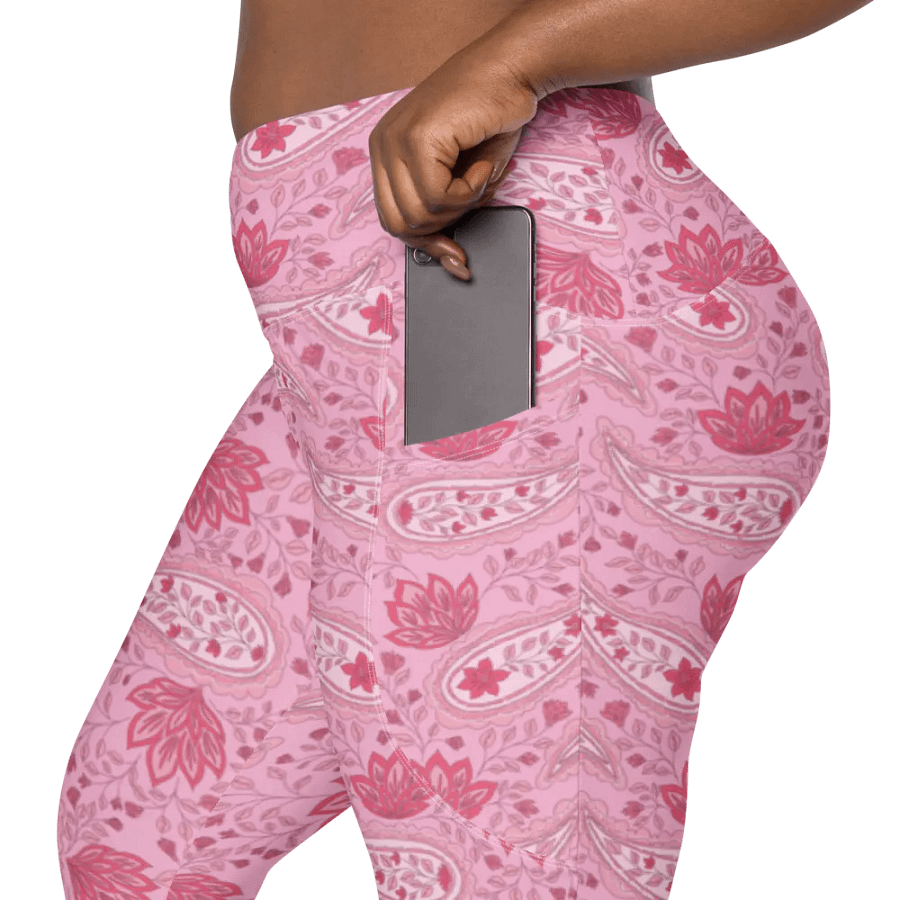Rosewater Paisley | Leggings with Pockets product image (9)