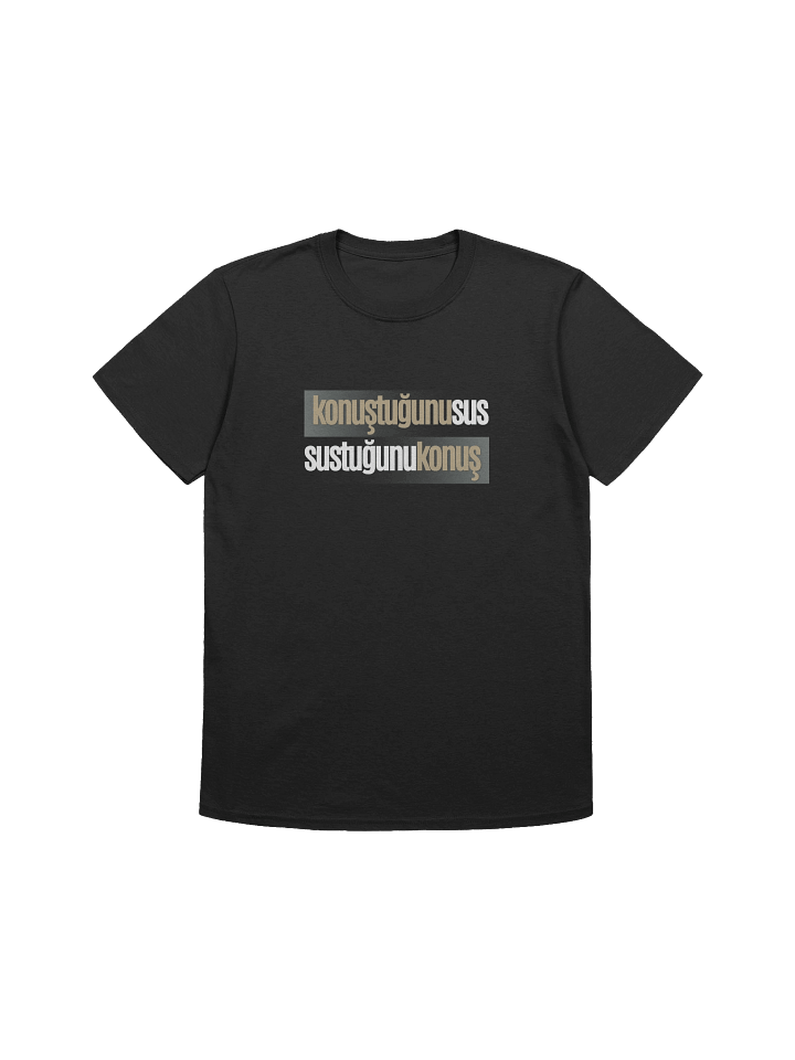 Bilgeliğin Gücü: "Konuştuğunu Sus, Sustuğunu Konuş" Tasarımlı Gildan Unisex Softstyle T-Shirt product image (1)