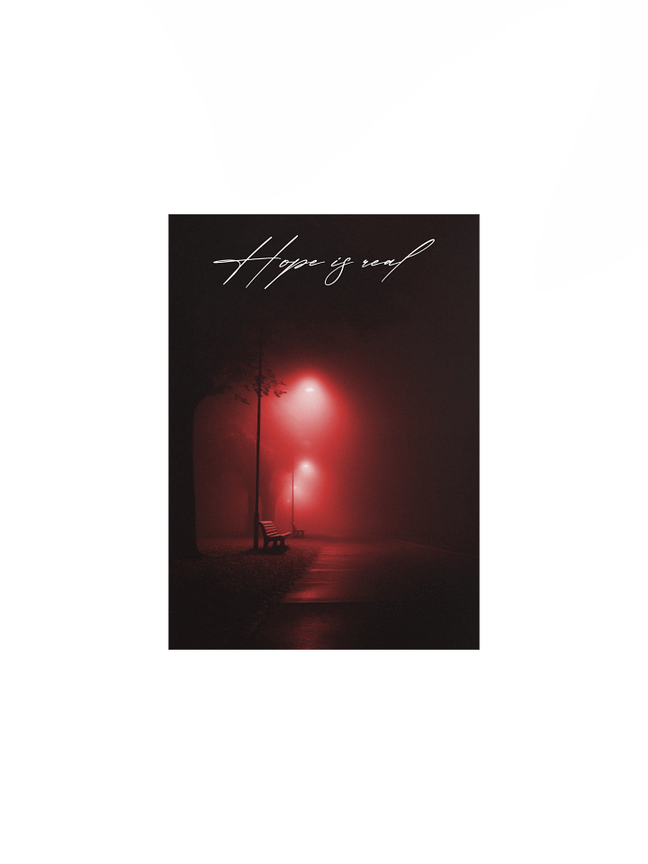 "Hope is real" Handwritten Matte Poster product image (4)