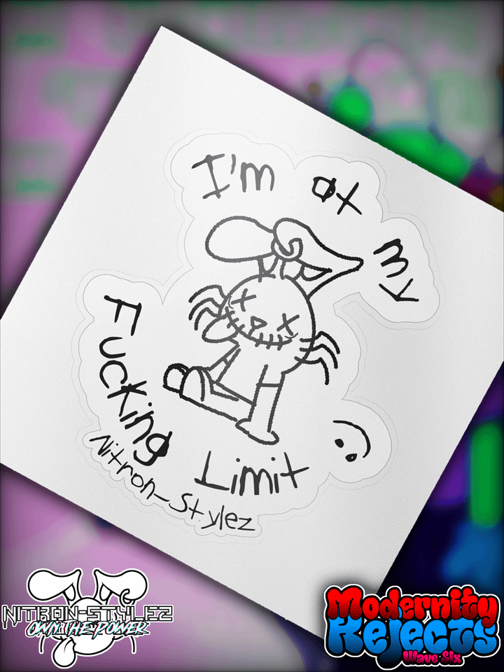 Wave 6 - At my Limit Kiss Cut Sticker product image (1)