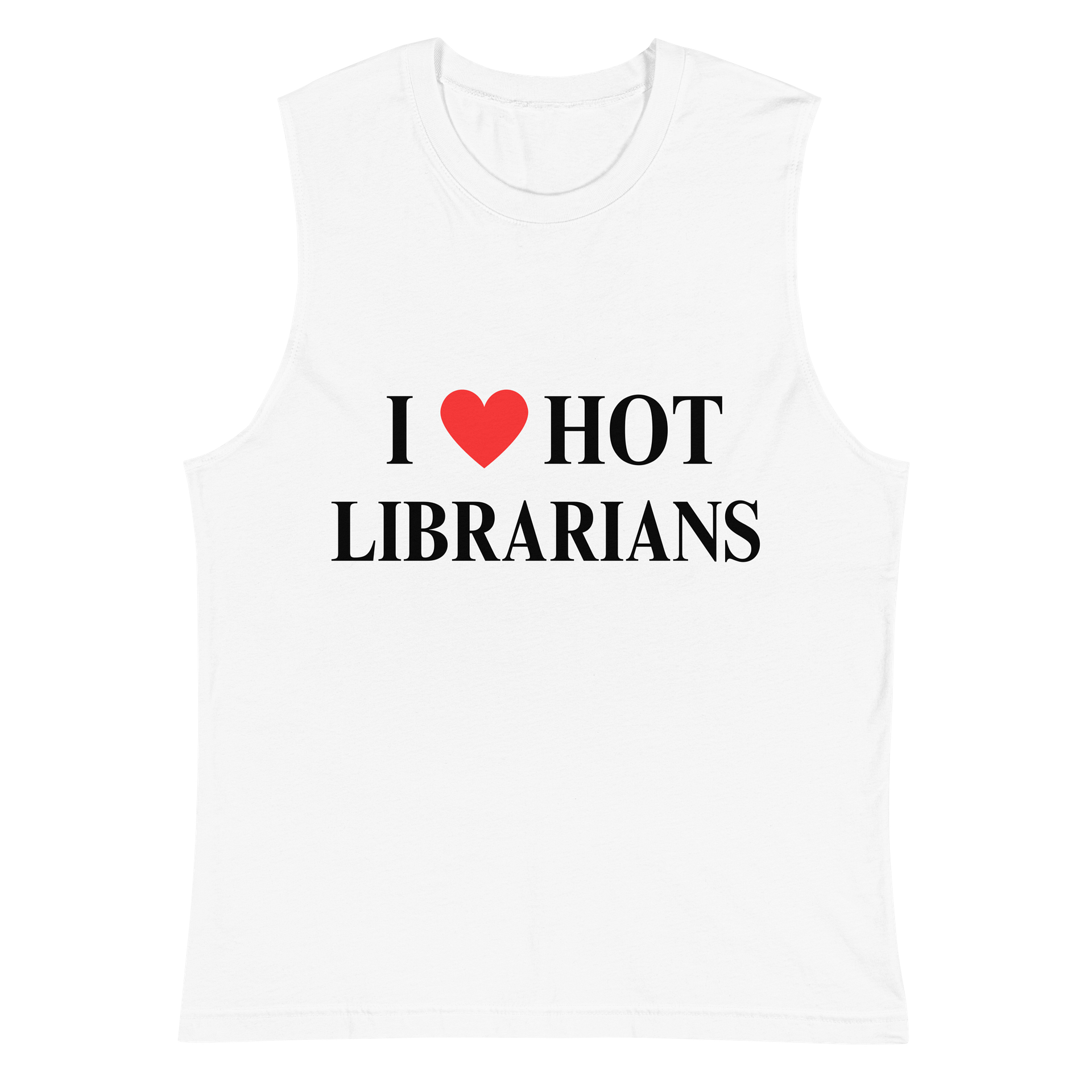 I HEART HOT LIBRARIANS UNISEX TANK product image (1)