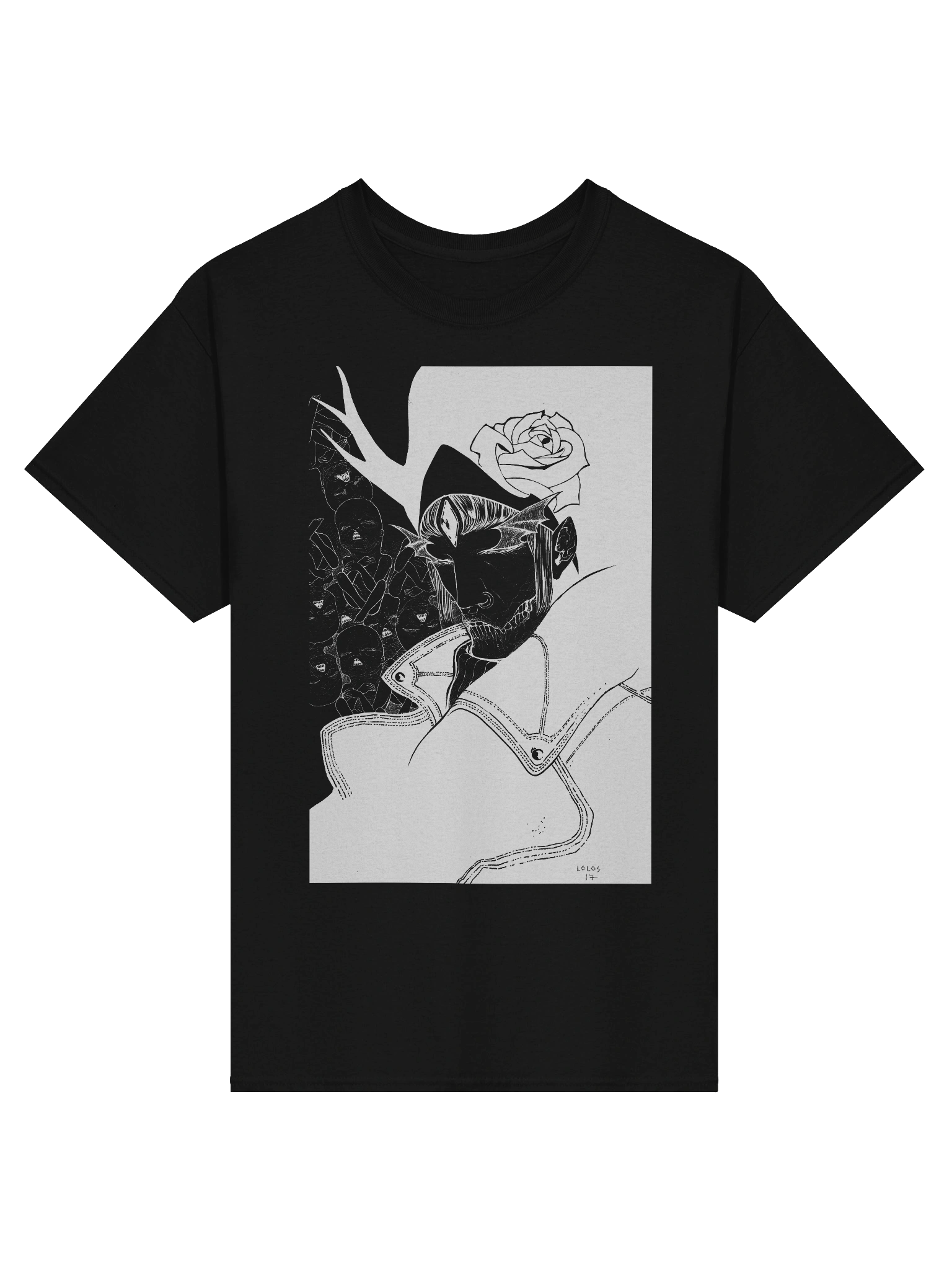 NEKROKVLT Art Series: Rose White Ink. Dual print. product image (1)