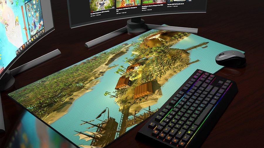 Karamja | Premium Wide OSRS Desk Mat product image (2)