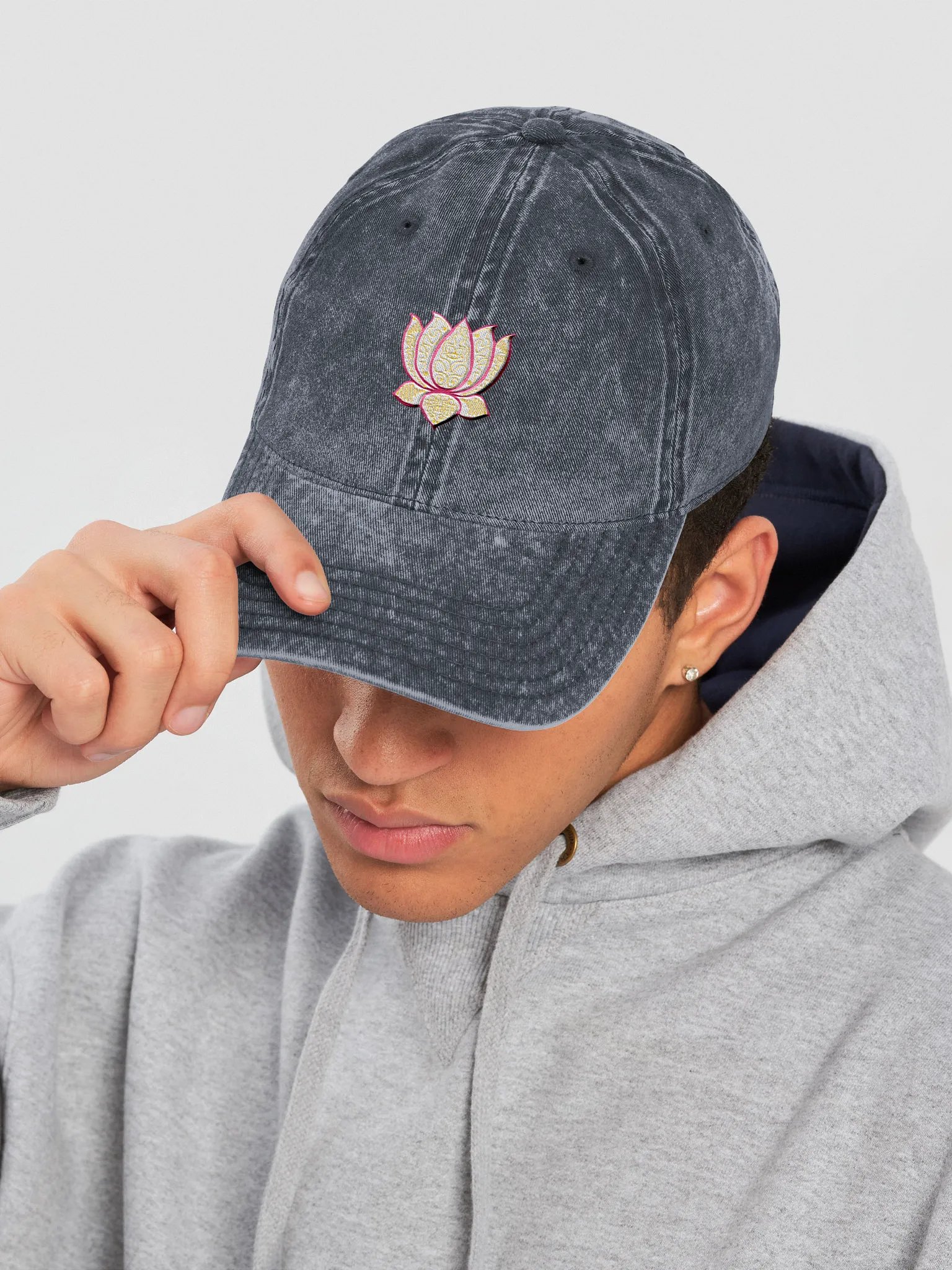 Golden Lotus Vintage Dad Hat product image (7)