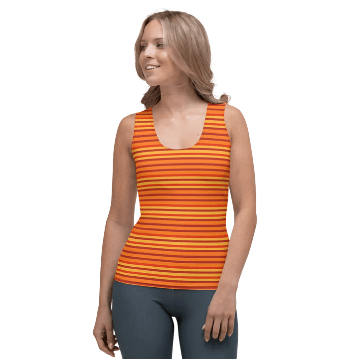 Rays of Warmth Striped Women's Tank Top product image (1)