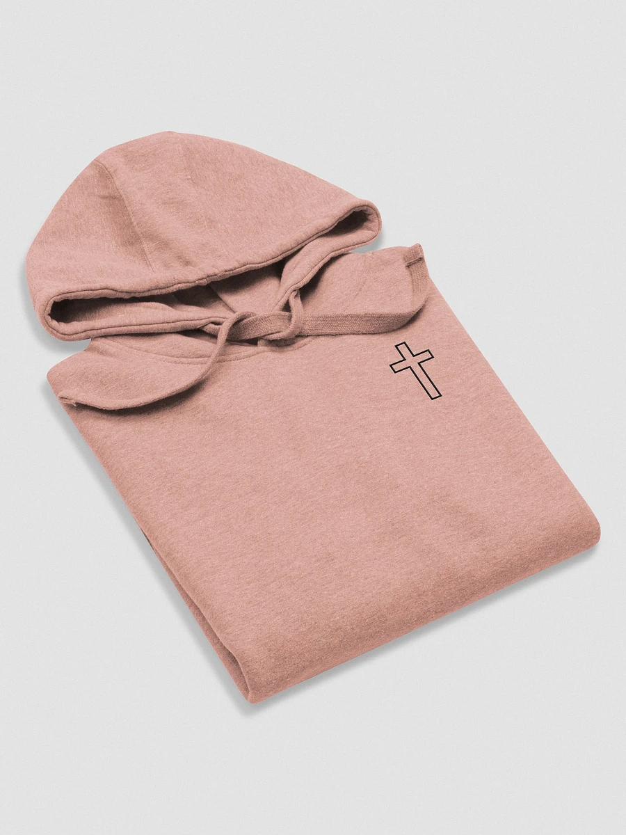 Simple Cross Embroidered Hoodie product image (5)