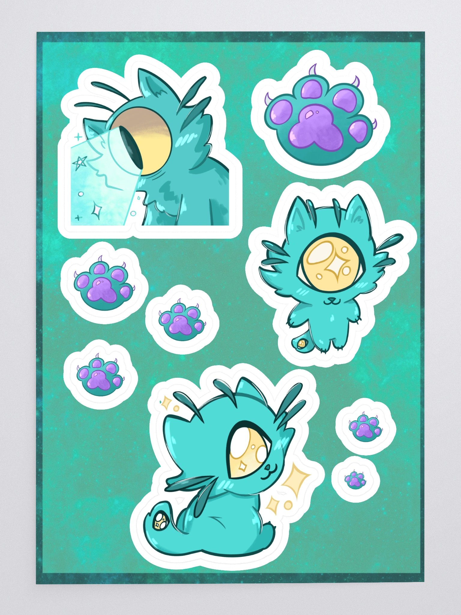 Beam The Cat Sticker Sheet product image (3)