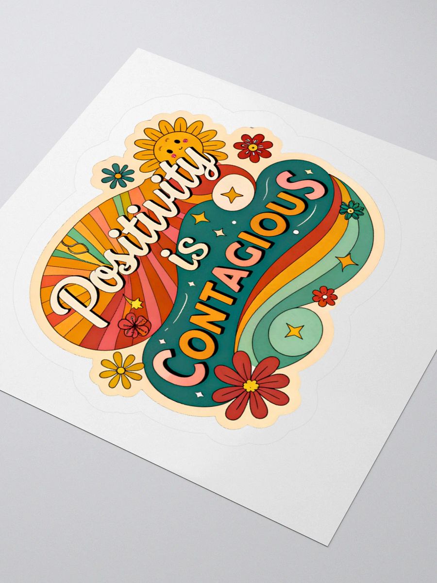 Positivity Burst Kiss Cut Sticker product image (8)