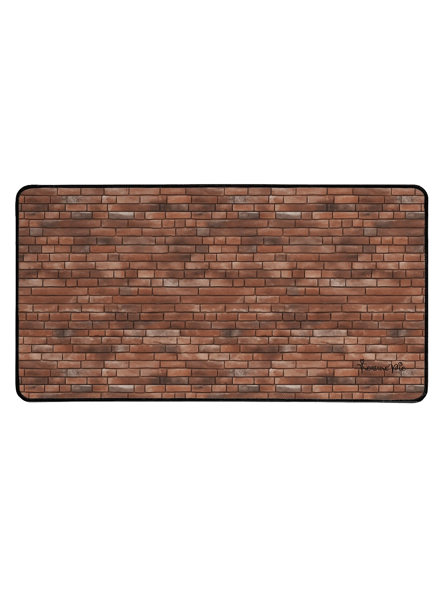 Brick Cladded Wall Desk Mat by Treasure Pie product image (1)