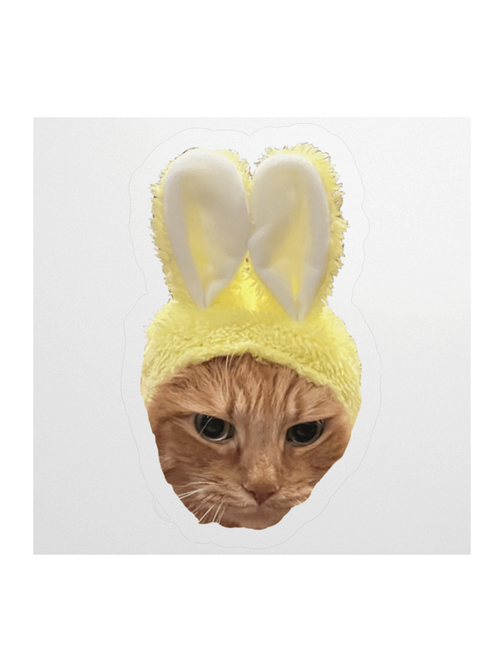 Bunny Cat Linus Sticker product image (2)