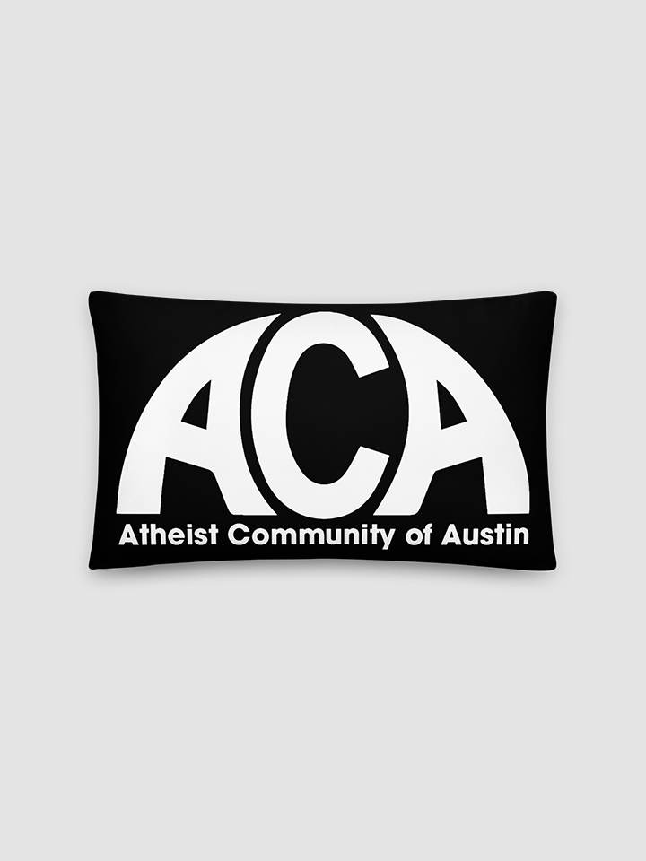 [Atheist Community of Austin] white Basic Pillow product image (1)