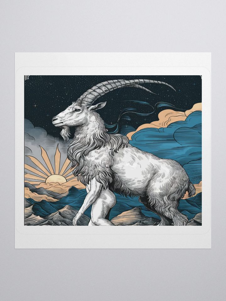 Capricorn: Celestial Goat Vinyl Sticker product image (2)