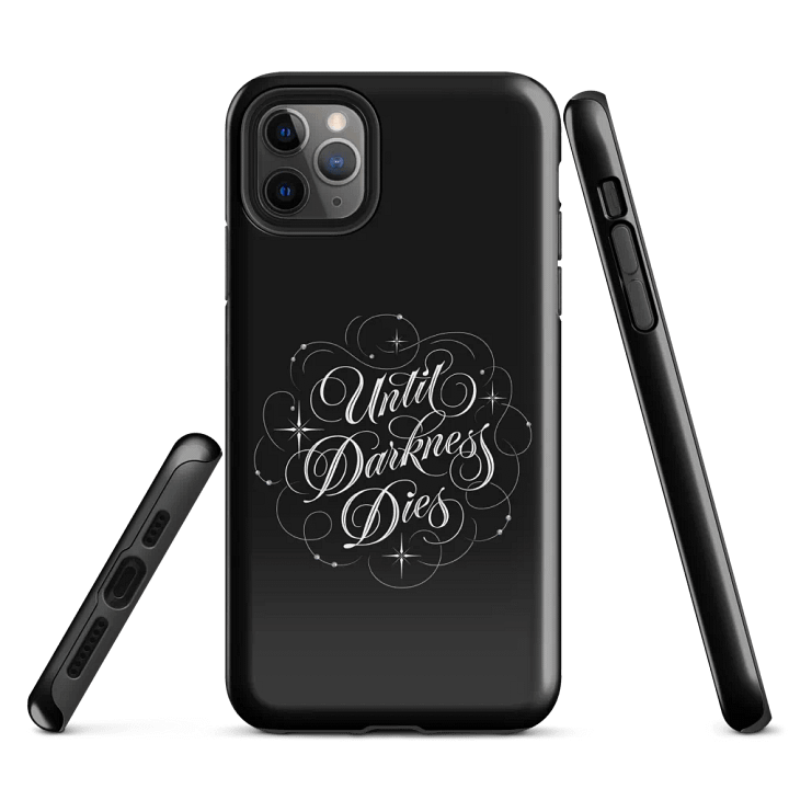 Until Darkness Dies (swirls design) iPhone Case product image (1)