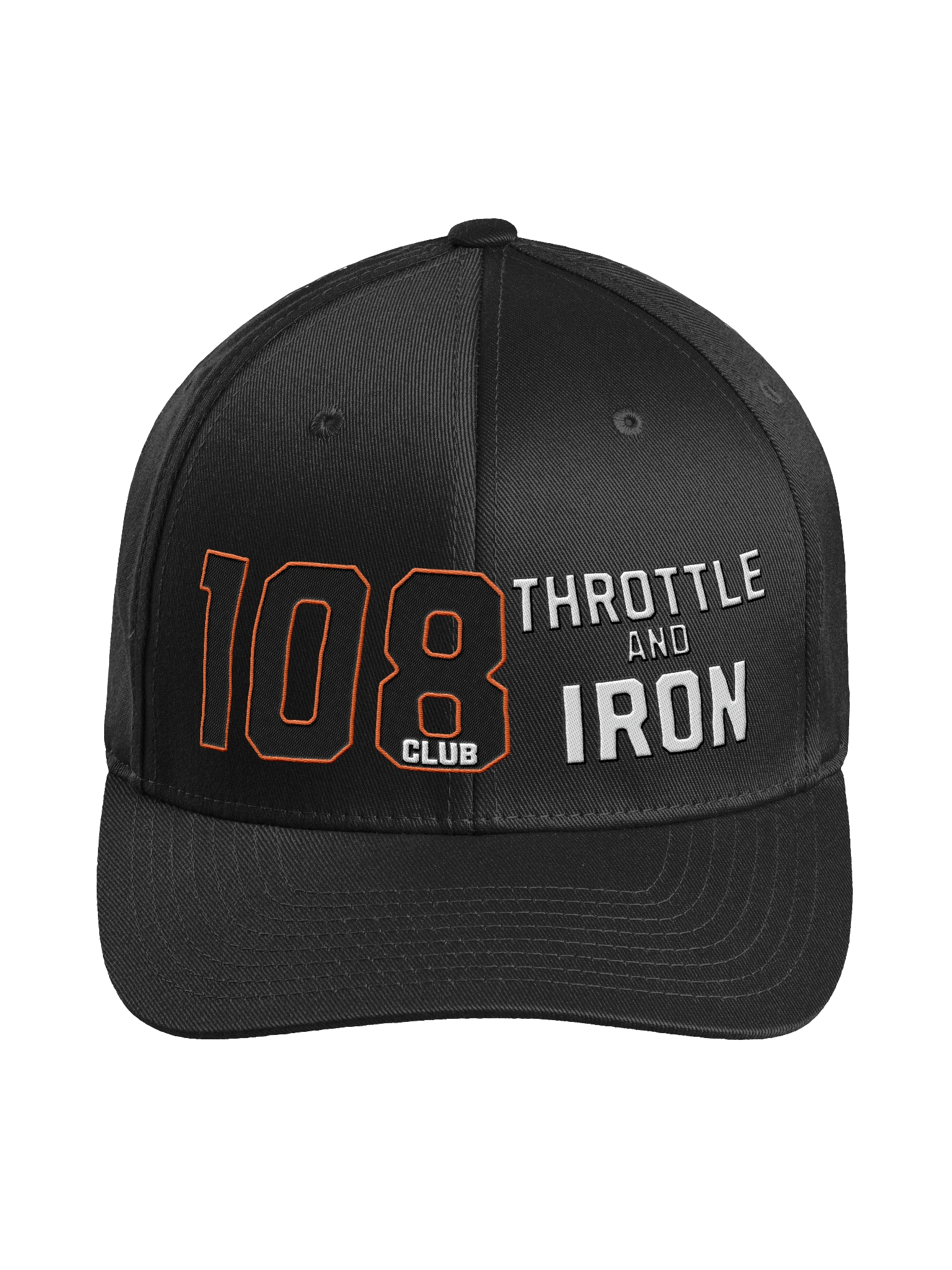108 Club Throttle & Iron FlexFit Hat — OG PowerPlus Edition product image (1)
