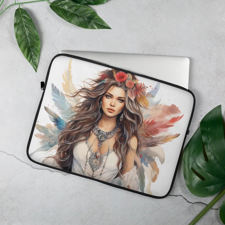 Mystical Blooms Laptop Sleeve product image (2)