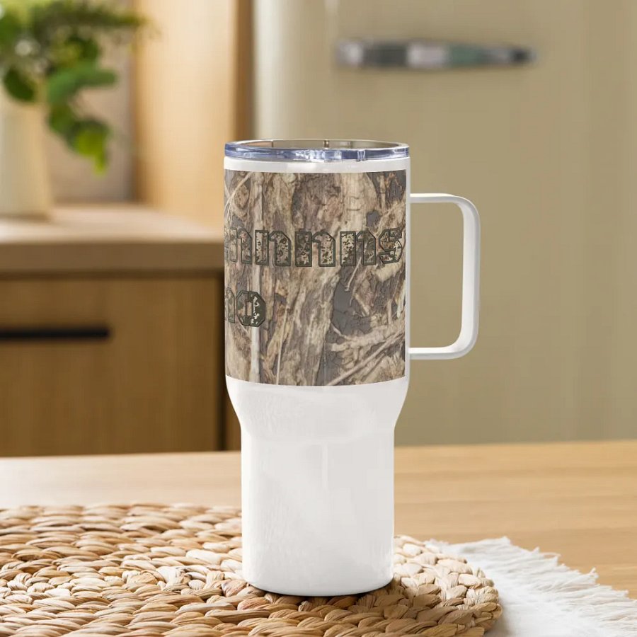 Travel Mug with a Handle - Dead Split - It Happennnns Camo product image (11)