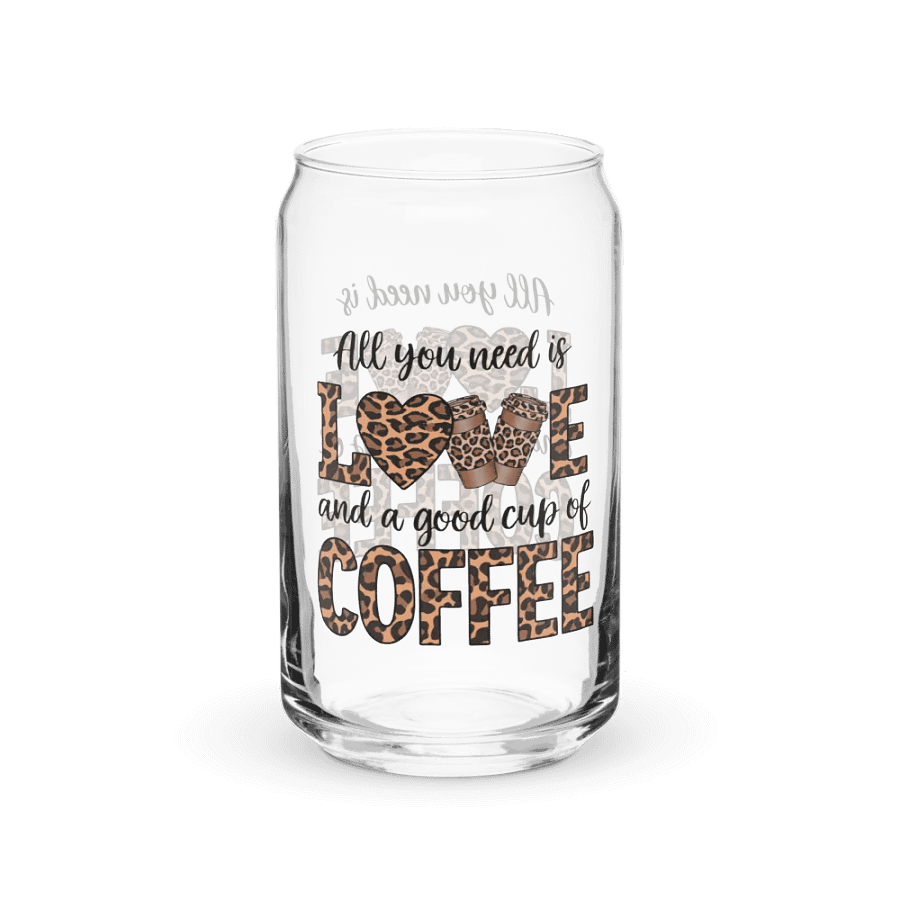 Leopard Love Coffee Can Glass product image (1)