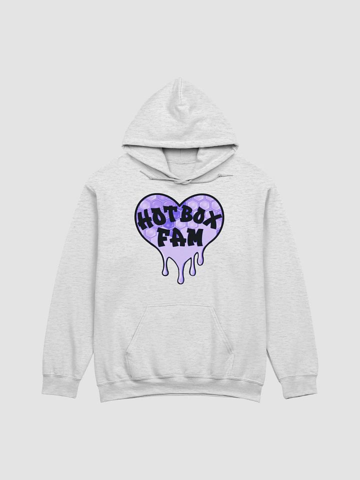 UNISEX HOT BOX FAM PURPLE HONEY COMB LOGO HOODIE product image (1)