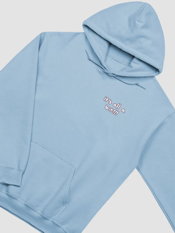 “It’s all a bit!!!” (sm. lined design, #8D778F) classic hoodie product image (37)