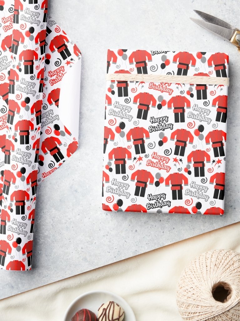 Kung Fu Birthday Wrapping Paper product image (3)