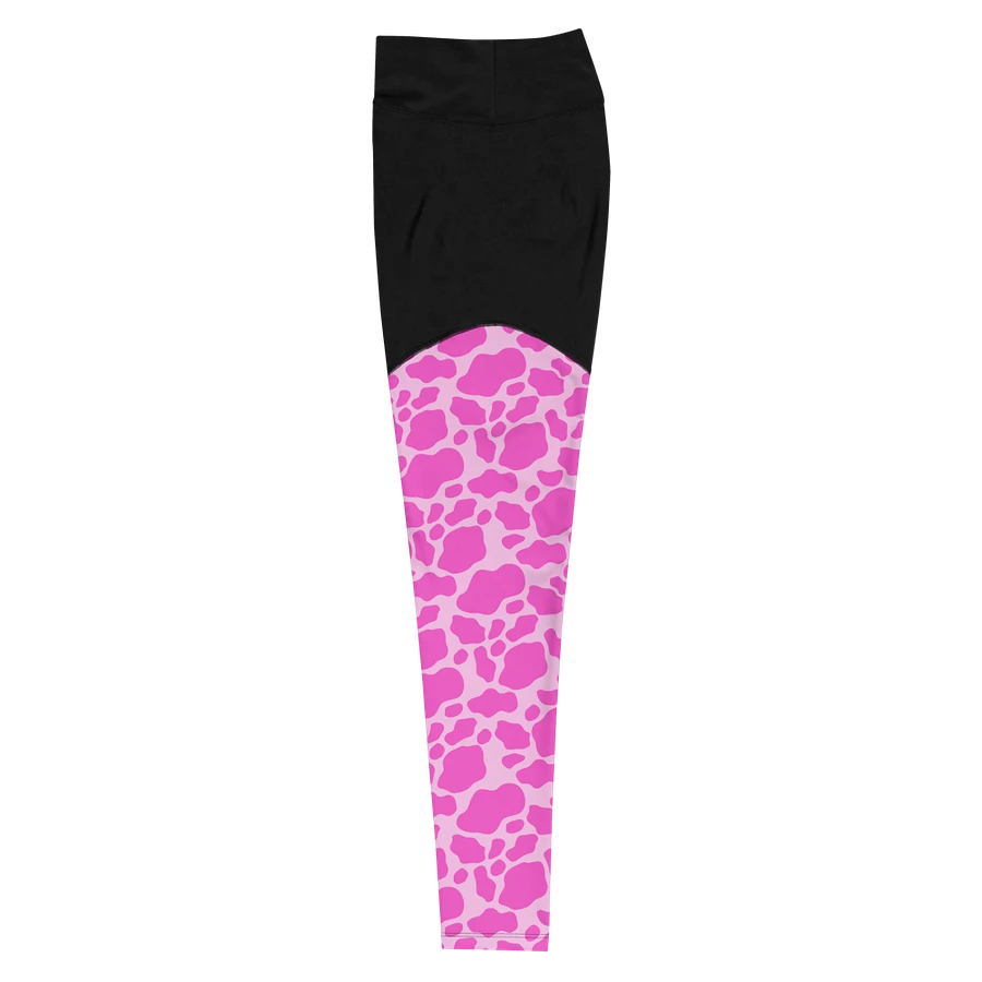 Pink Cow Print Leggings product image (5)