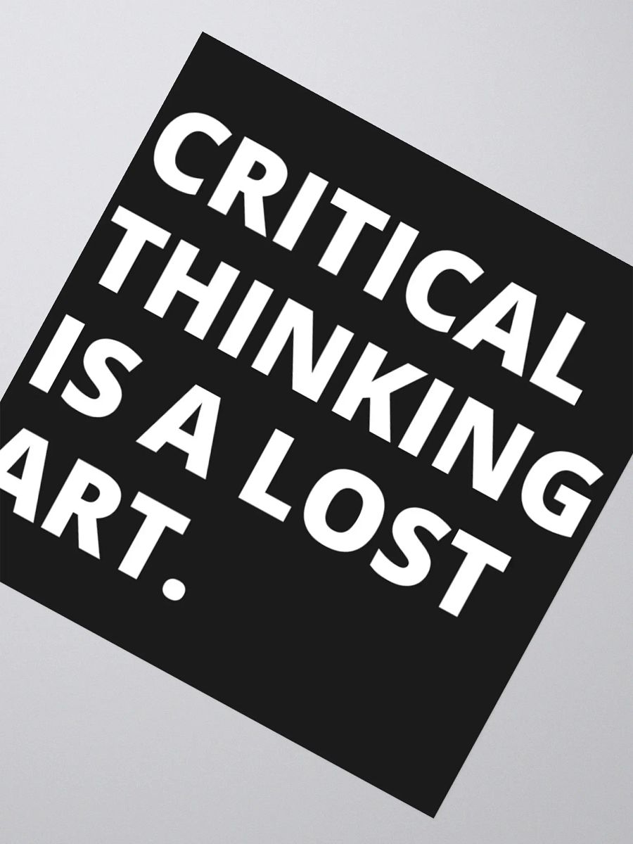 Critical Thinking Sticker. product image (5)