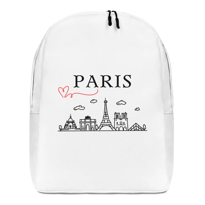 Love Paris with Monuments Minimalist Backpack product image (1)