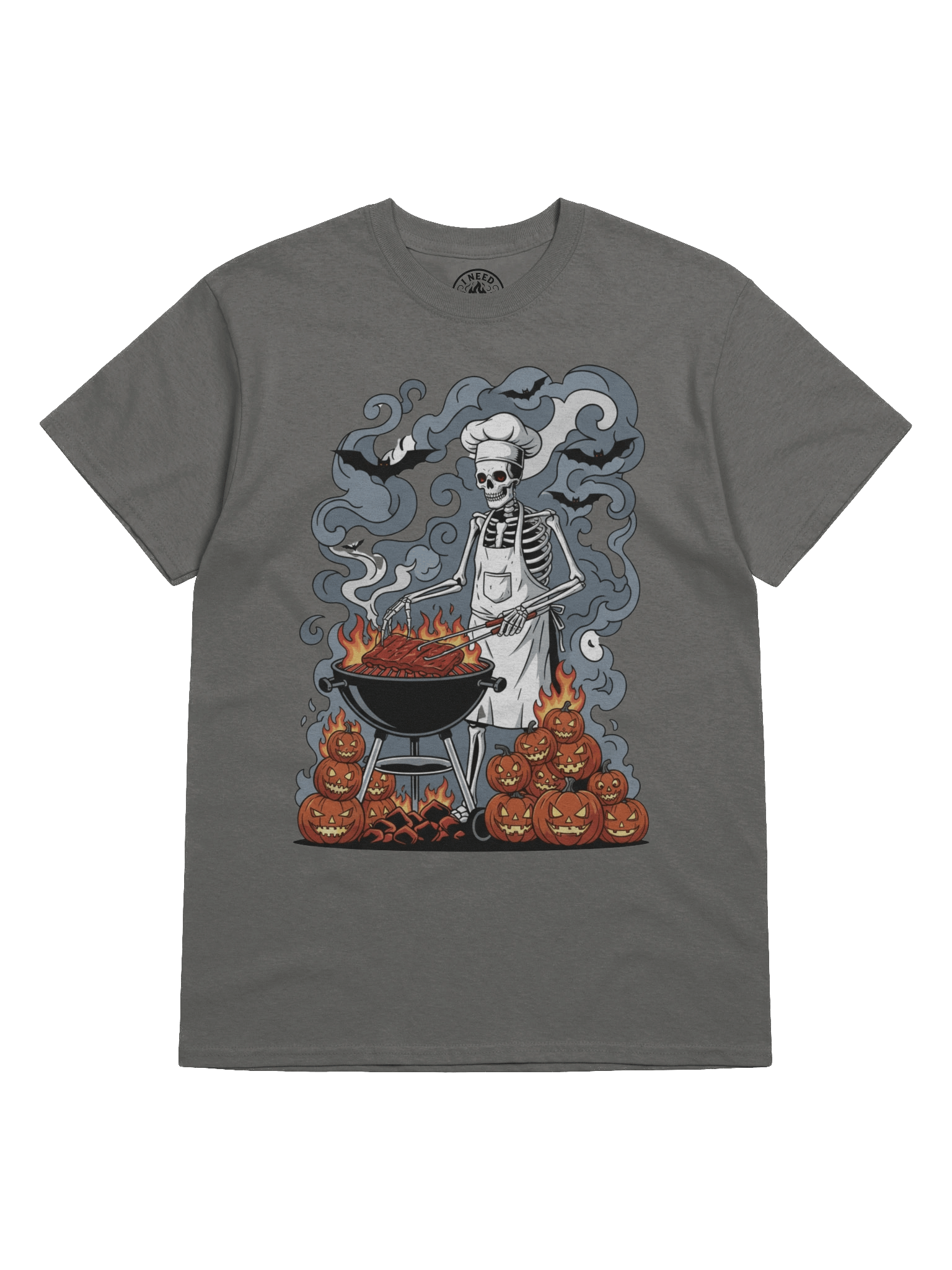 Skeleton Pitmaster: Midnight Kettle BBQ Tee product image (21)