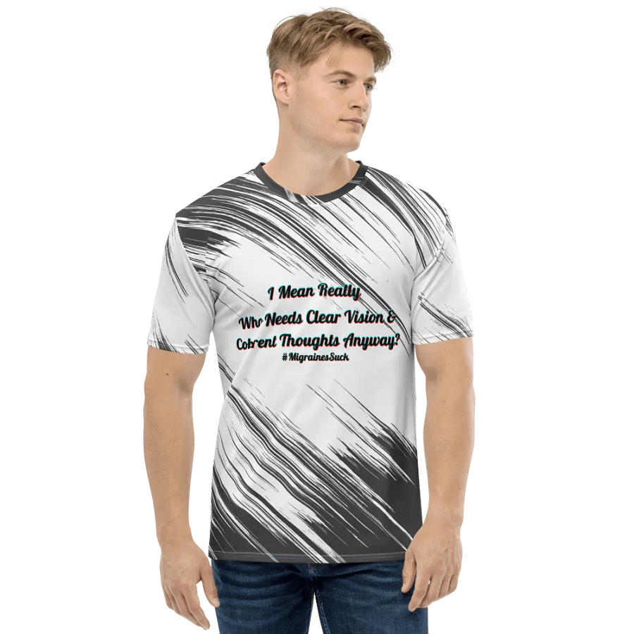 Migraines, Who Needs Clear Vision, White Graphic Tee product image (2)