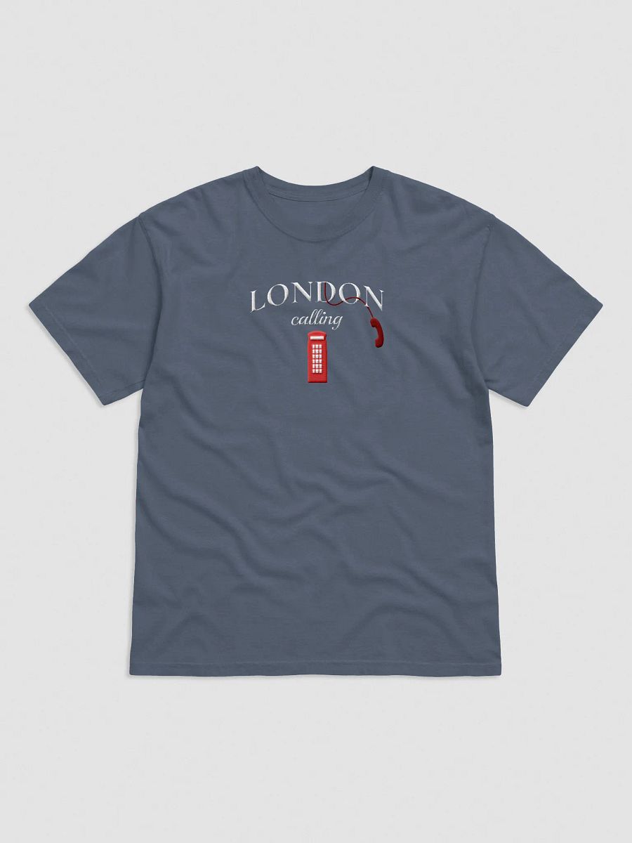 London Calling Red Telephone Box Embroidery Tee product image (2)