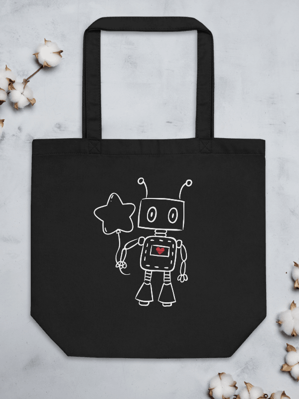 Heart Robot Eco Tote product image (2)