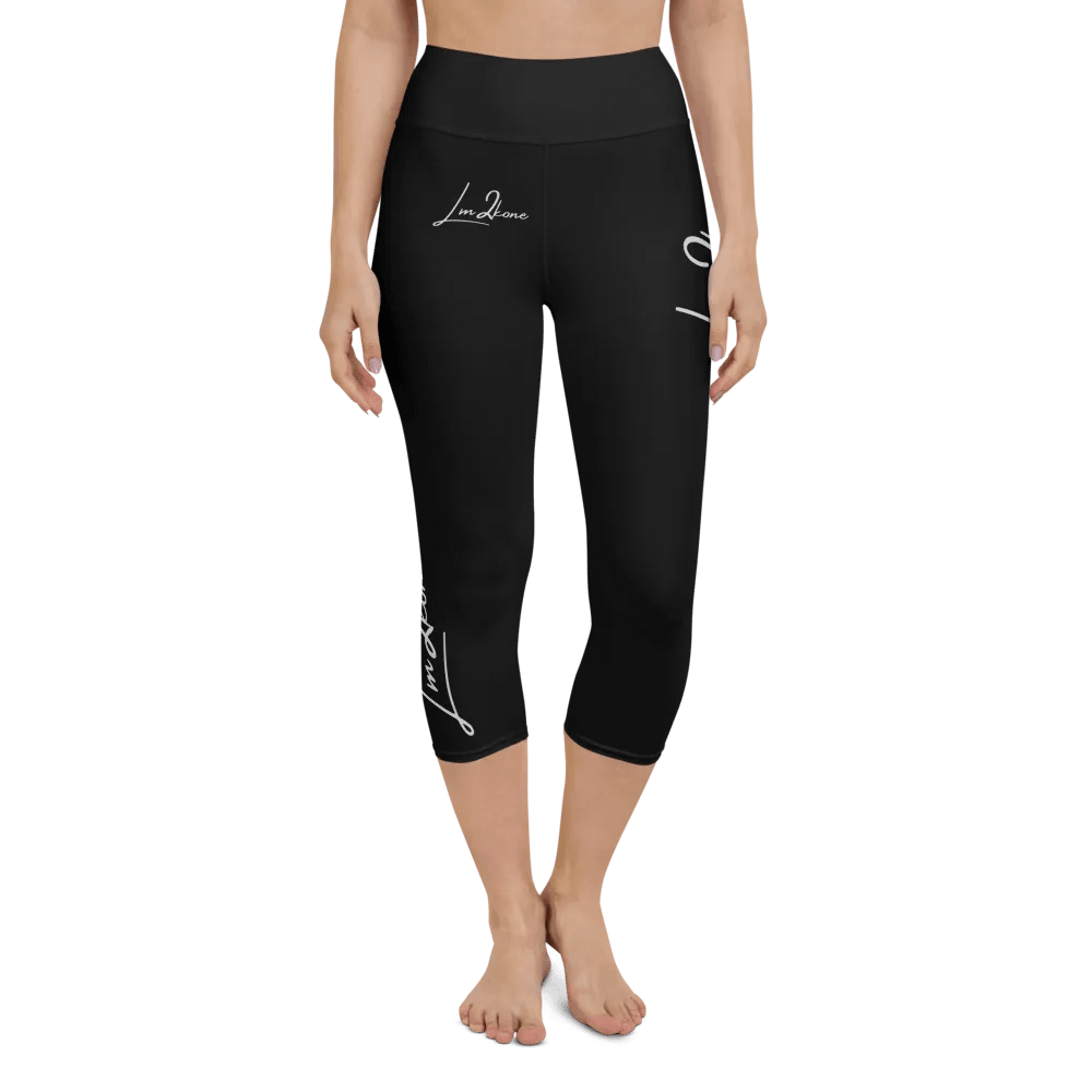 Lm2kone Script Yoga Capri Leggings product image (3)