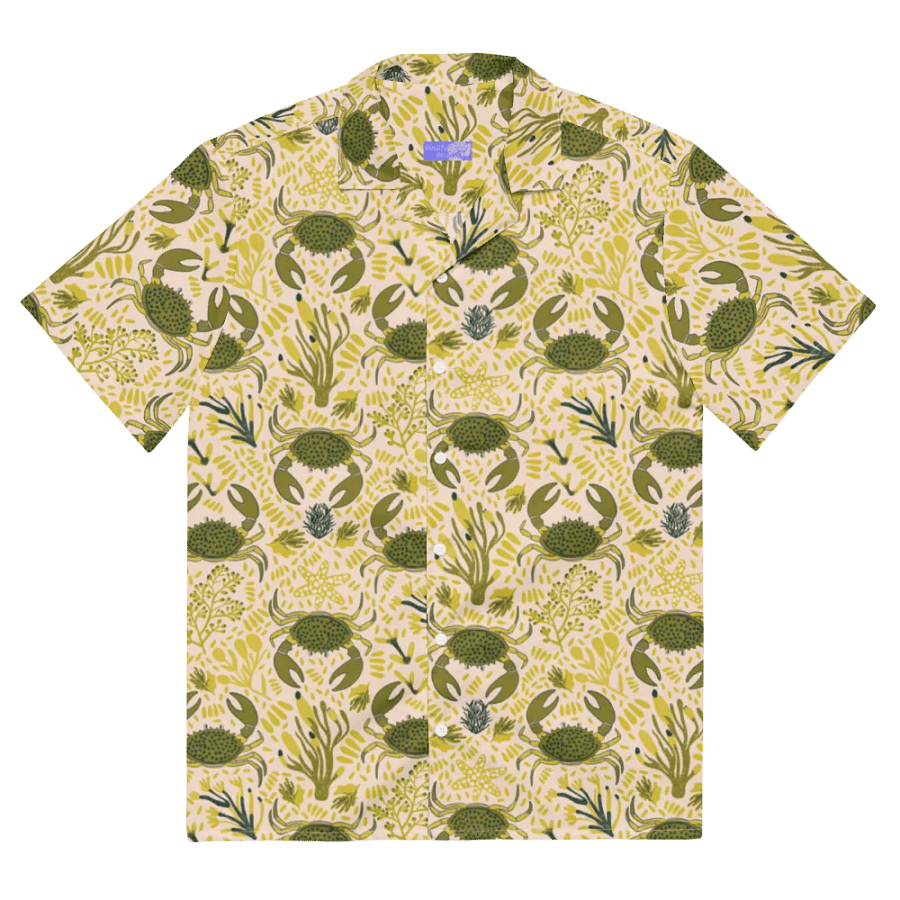 Tropical Crab Paradise Hawaiian Shirt product image (2)