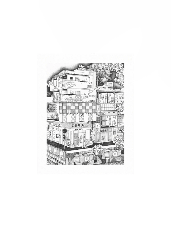 Temple Street - Original Art Print product image (2)