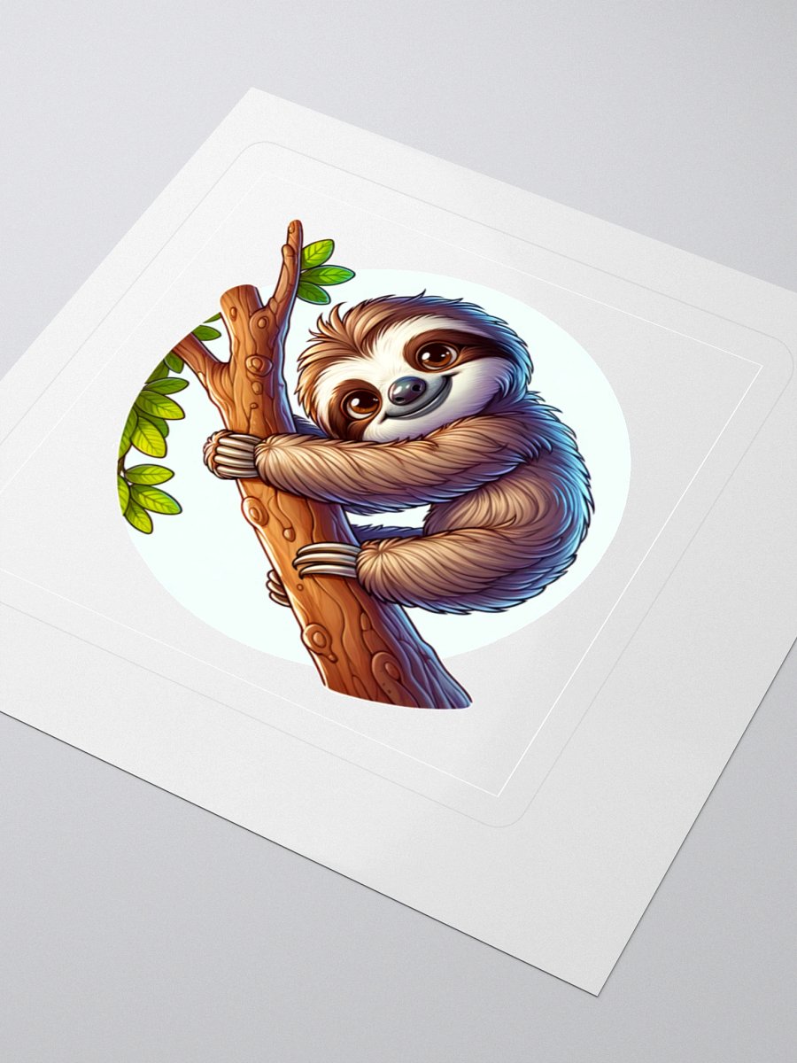 Smiling Sloth Kiss Cut Stickers product image (8)