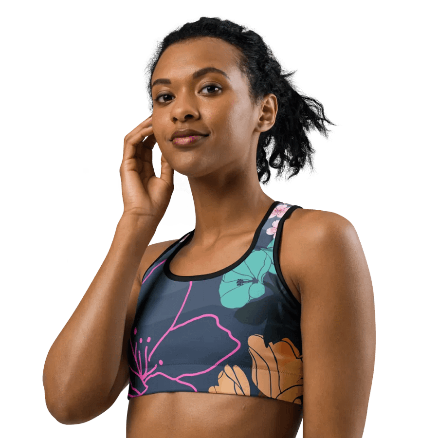 Floral Kaleidoscope Sports Bra product image (3)
