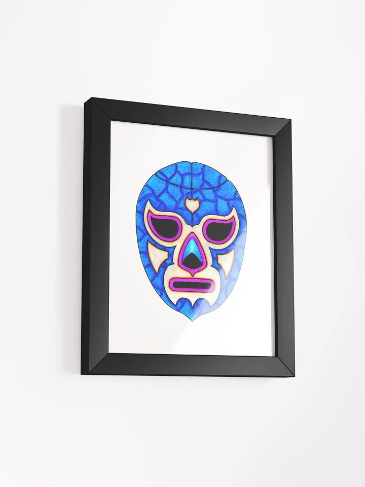 Luchador framed print product image (2)